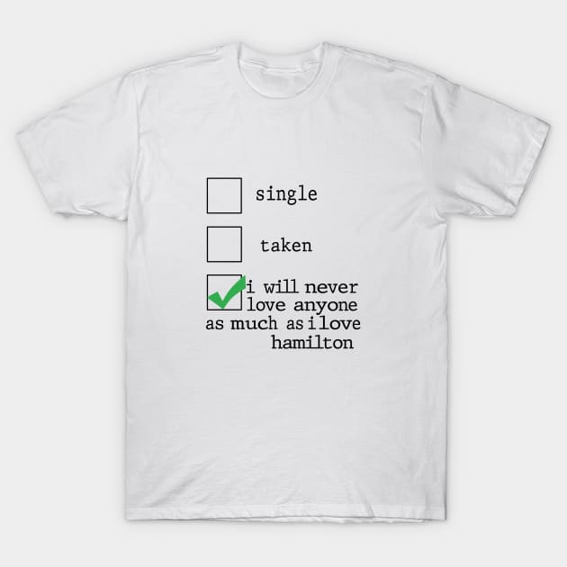 Love Hamilton Musical T-Shirt by nah